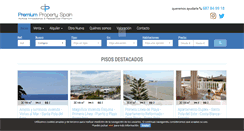 Desktop Screenshot of premiumpropertyspain.com